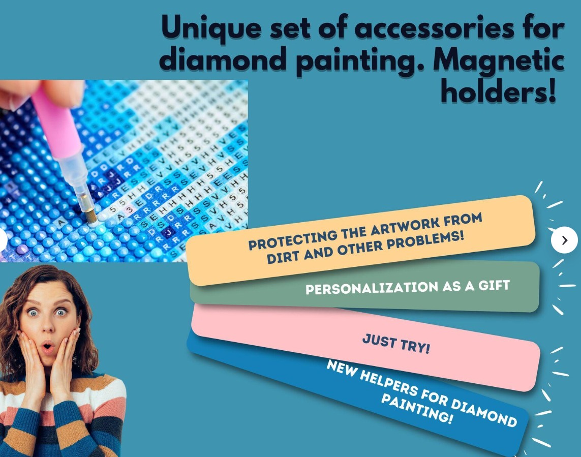 Diamond Painting Fix Tools - 2 pcs - Accessory for diamond painting kits for adults
