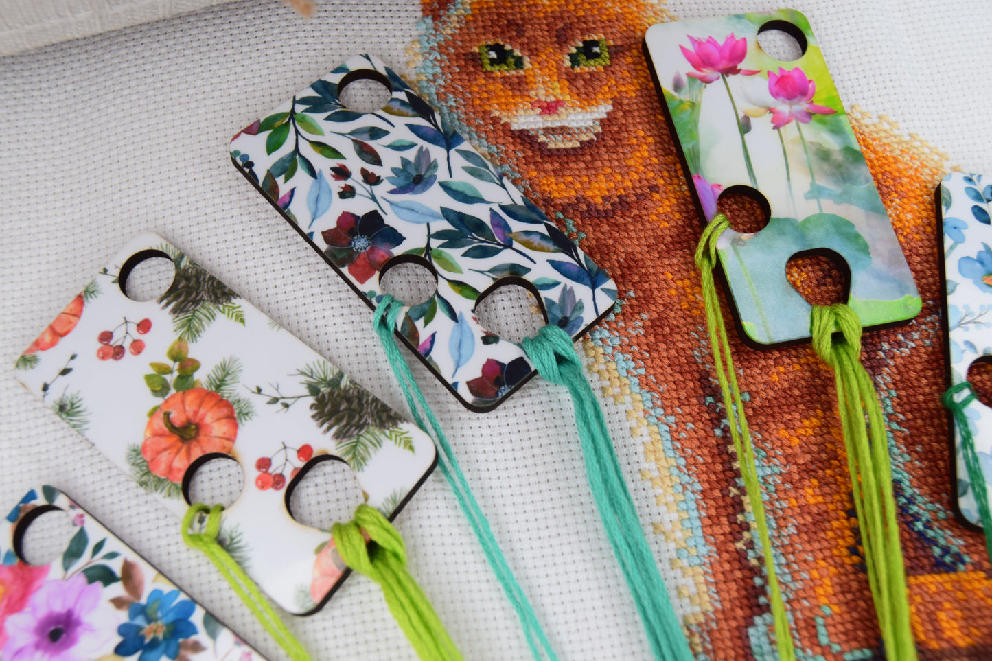 Floss drops 6 pcs - Floss Organizers for Cross Stitch