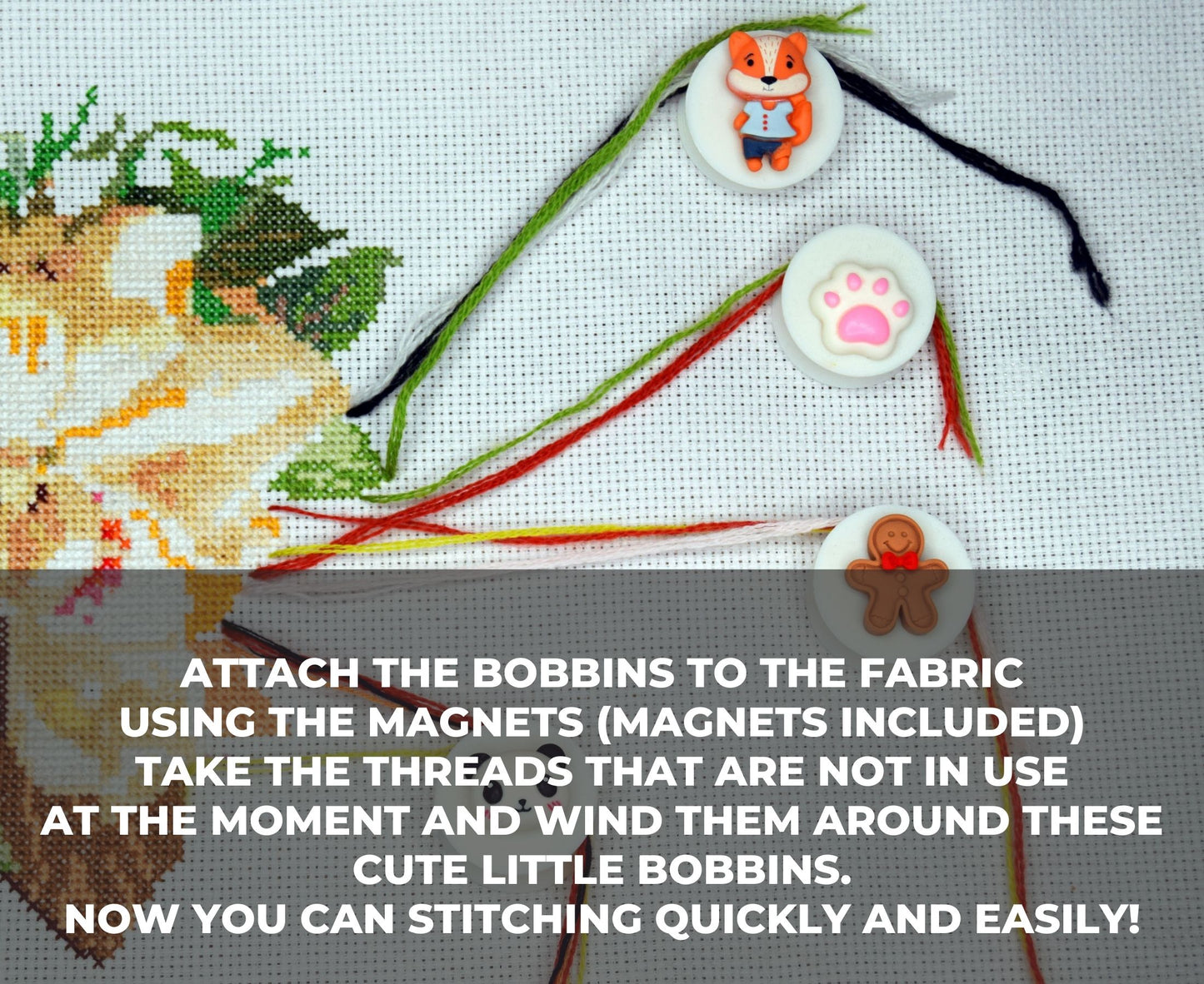 parking bobbins for cross stitching embroidery bobbins magnetic parking method cross stitch Magnetic clips for tightening floss Cross stitch parking bobbins for embroidery frame scroll rod qsnap hoop Tension clips thread catcher magnet dariamakes クロスステッチ刺繍ツール Kreuzstich-Stickerei vyšívání křížkovým stehem broderie au point de croix κέντημα με σταυροβελονιά ricamo a punto croce 크로스 스티치 자수 krustdūrienu izšūšana siuvinėjimas kryželiu bordado em ponto cruz