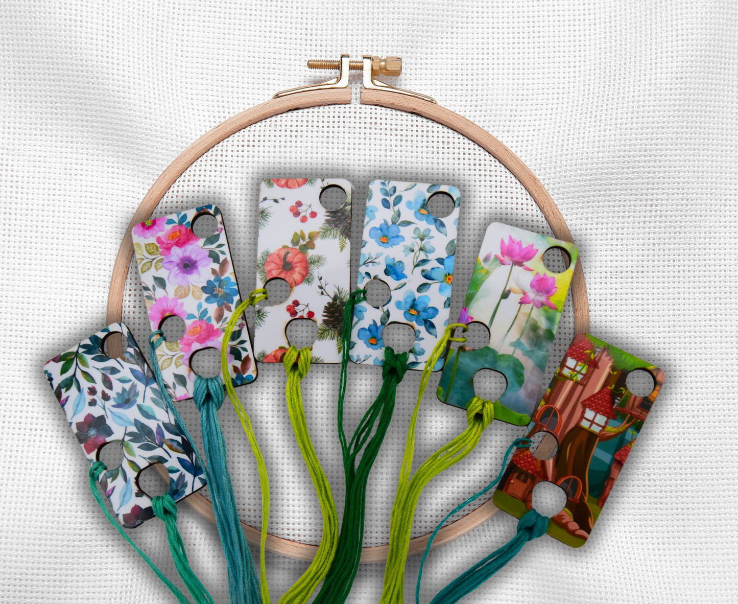 Floss drops 6 pcs - Floss Organizers for Cross Stitch