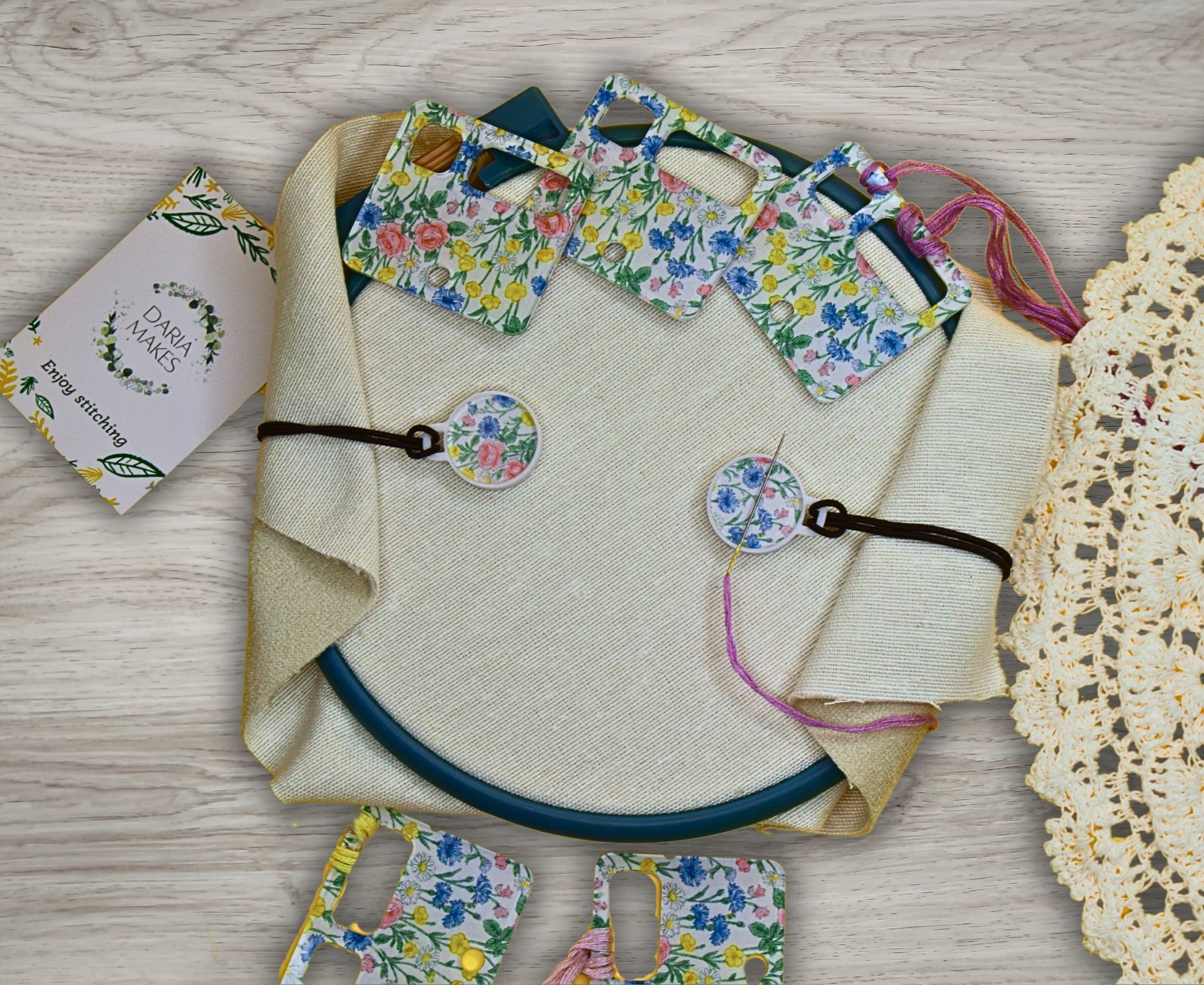 Daria Makes Cross stitch