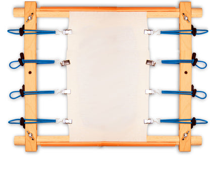 Side Tensioners for embroidery frames Set of 8 - cross stitch scroll rod tightening canvas - Blue