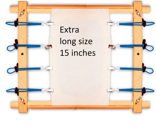 Extra long size 15 inches (38 сm) Tensioners for embroidery frames Set of 8 Side Tensioners