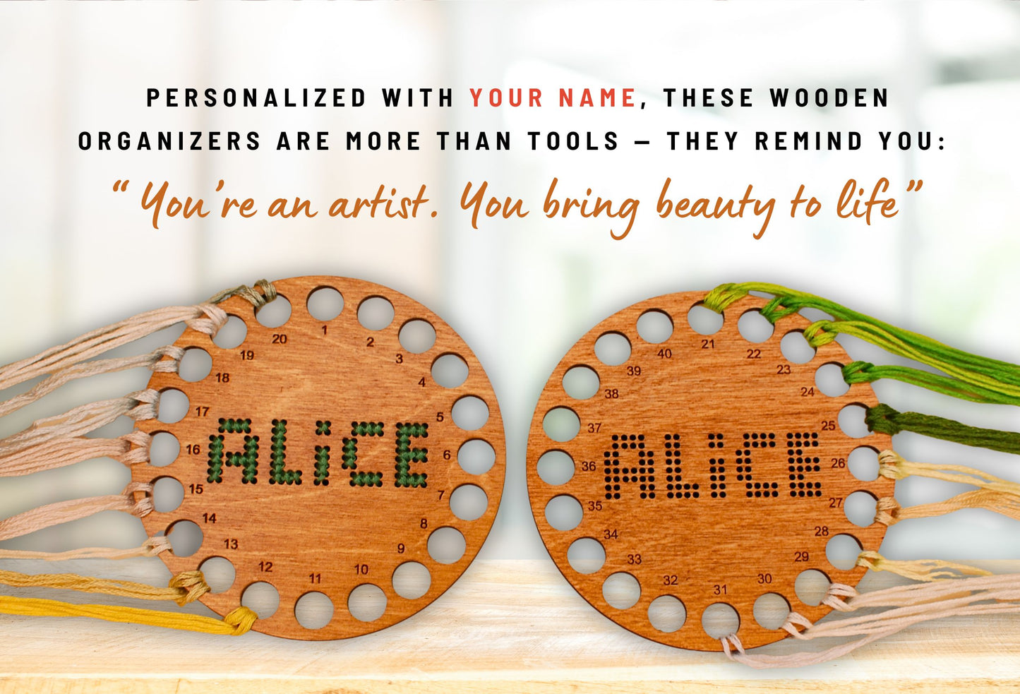 Dariamakes floss orgaizer cross stitch Organizador de hilo para punto de cruz