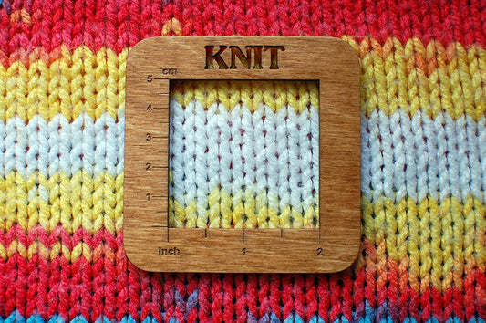 An essential tool for every knitter and crocheter, this gauge ruler helps ensure accuracy and makes every project more enjoyable