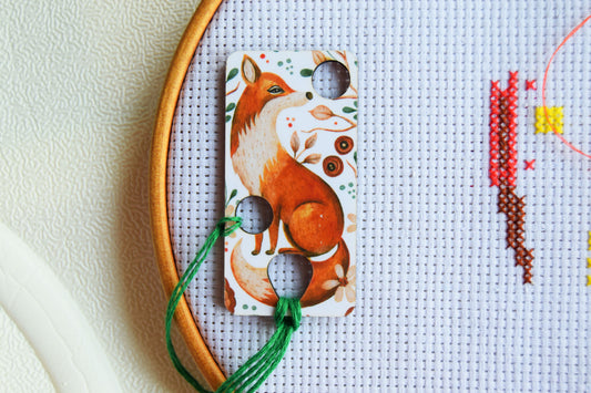 1 pc wooden Floss drop for cross stitch