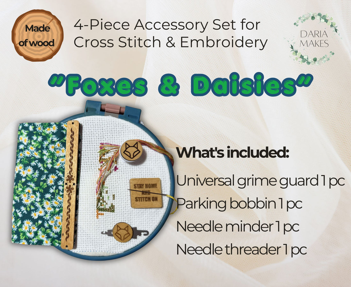 Make your stitching time even more enjoyable with beautiful and practical cross stitch accessories! Whether you're organizing floss, keeping track of your pattern, or adding a touch of charm to your craft space, these tools are designed to make every project easier and more fun.

Perfect for cross stitch lovers, embroidery enthusiasts, and creative makers who appreciate both functionality and beautiful design. Handmade with care and created to bring more joy to your crafting experience.

Follow for more cra