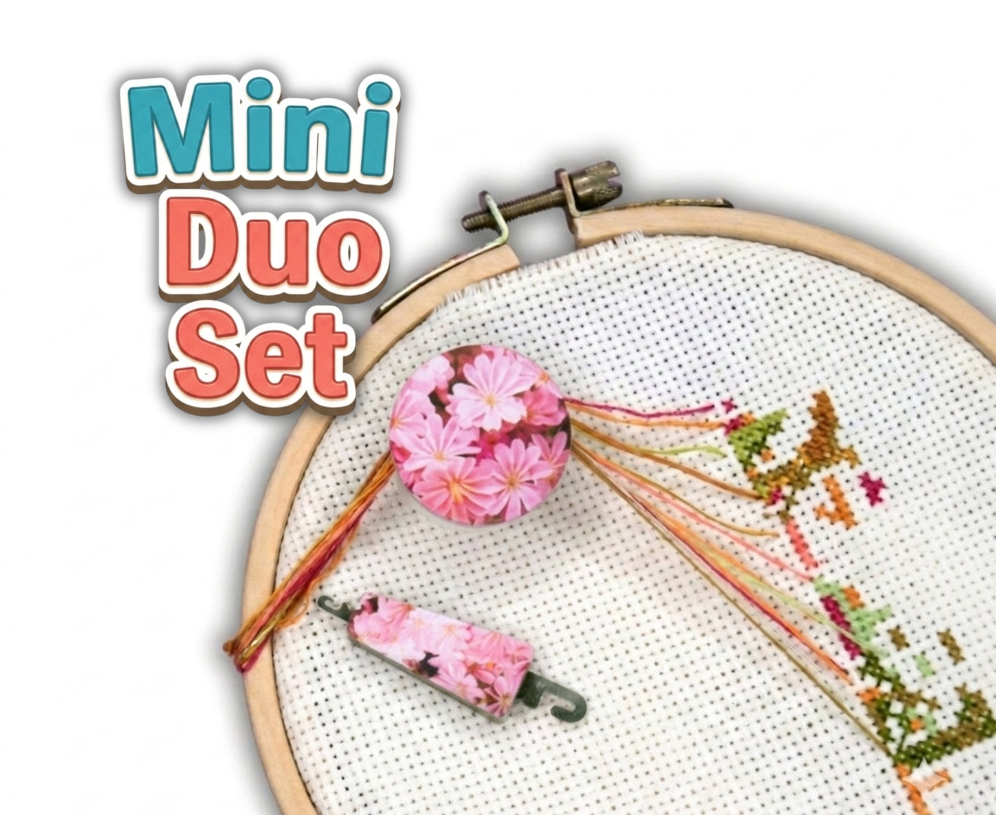 Parking bobbin&nbsp;- Parked floss can then be wrapped neatly into the parking magnetic bobbin and out of the way!&nbsp;It is very useful on the embroidery frame to hold the threadsEach item is created with attention to detail and a cute kitten design that adds personality to your embroidery workspace