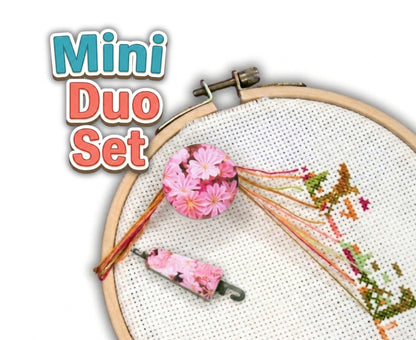 Parking bobbin&nbsp;- Parked floss can then be wrapped neatly into the parking magnetic bobbin and out of the way!&nbsp;It is very useful on the embroidery frame to hold the threadsEach item is created with attention to detail and a cute kitten design that adds personality to your embroidery workspace