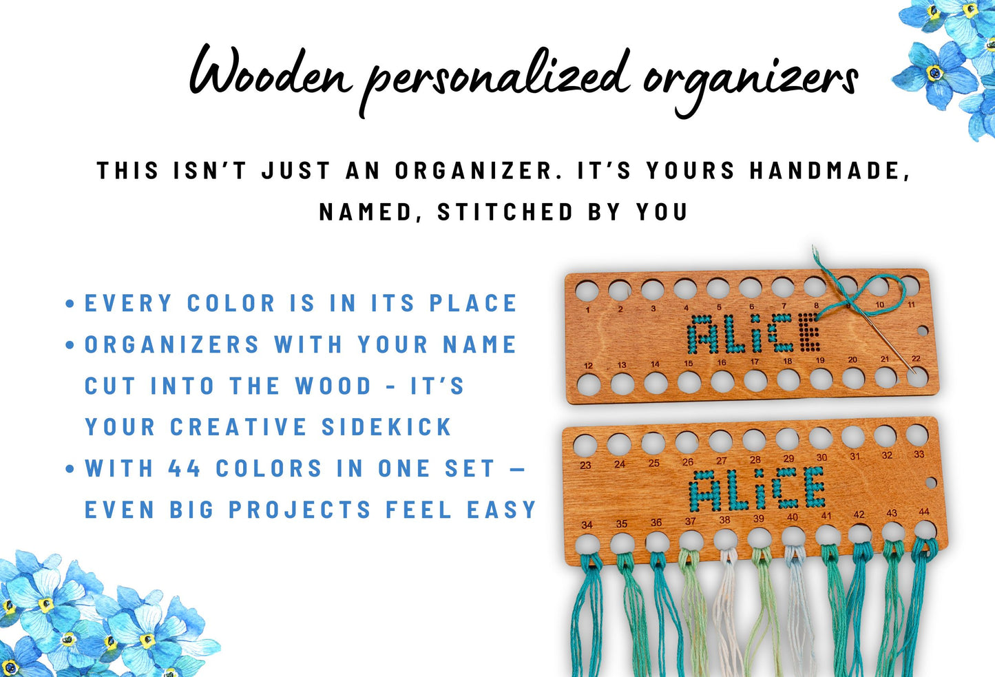 Cross stitch floss organizer embroidery kit accessory Dariamakes