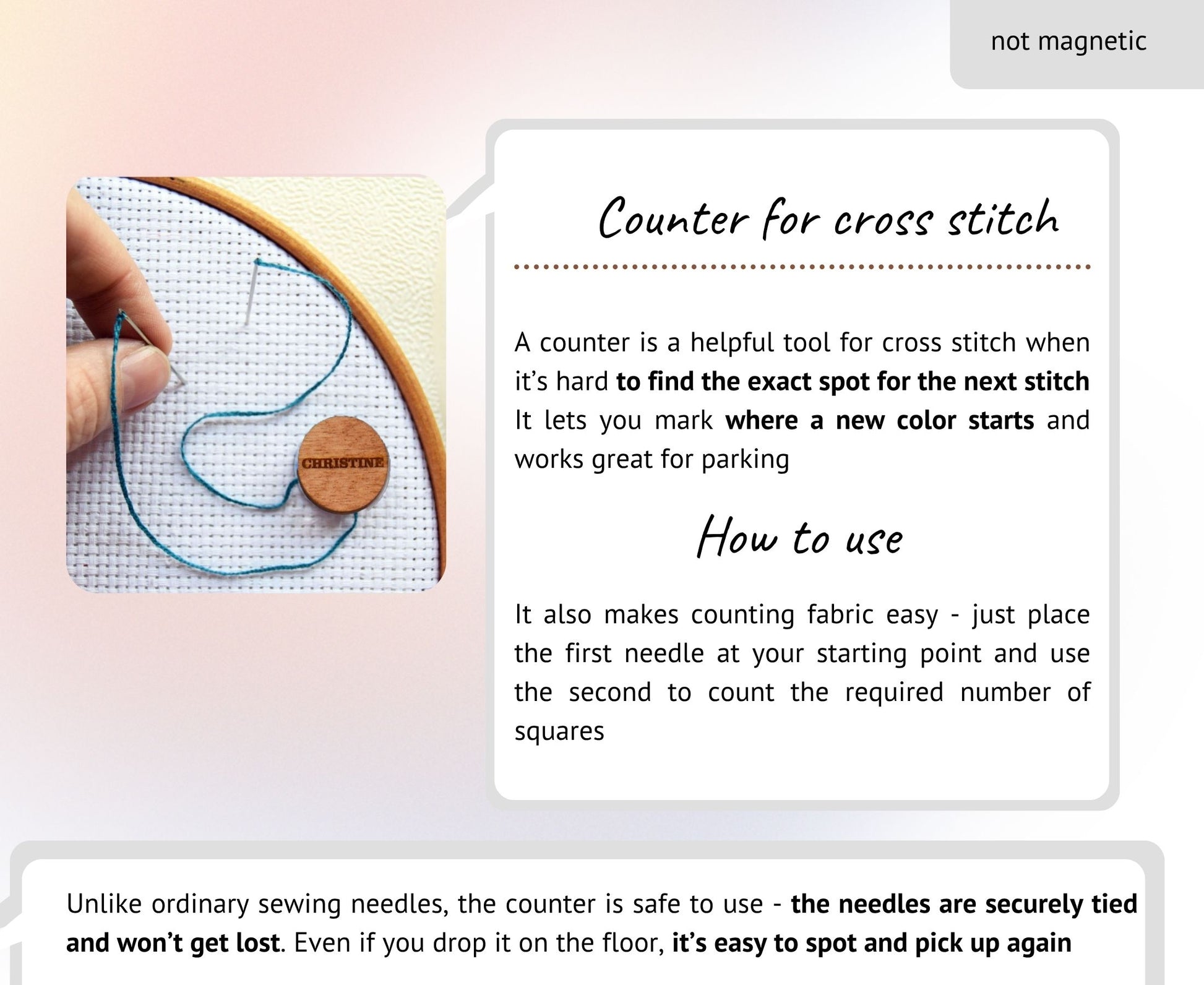 Cross stitch counter