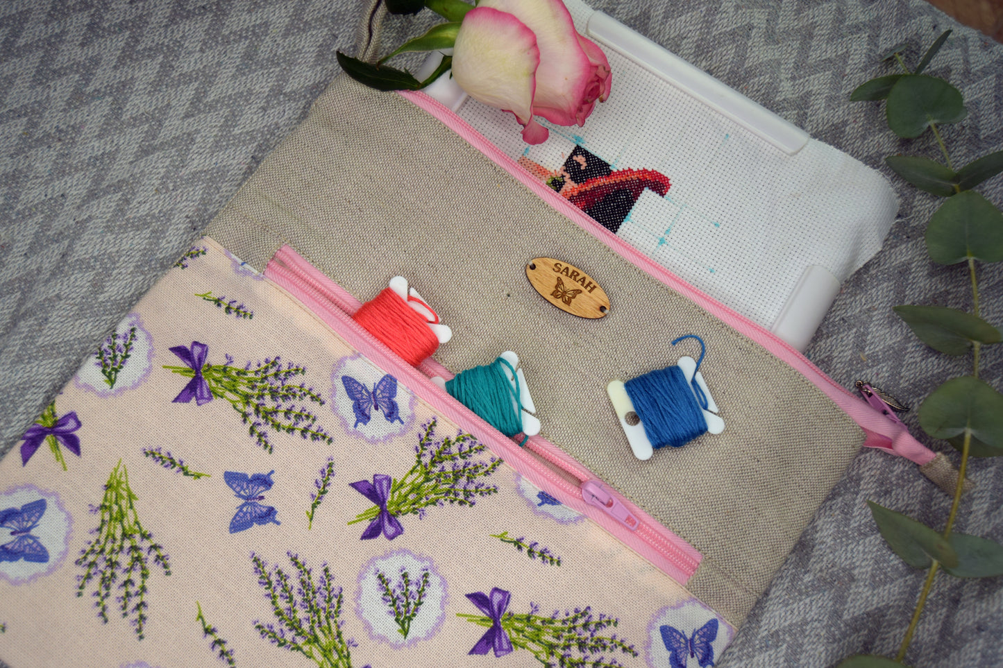 Cross stitch storage Bag and Accessory set