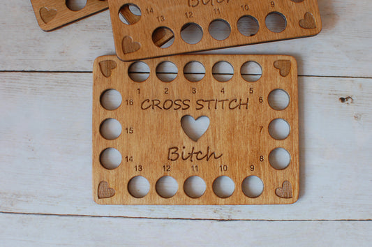 Floss organizer 1 pc 16 Colors reusable floss holder cross stitch swear words