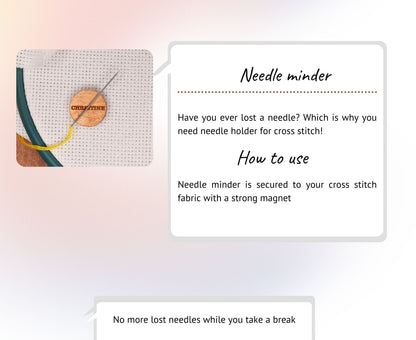 Needle minder magnetic