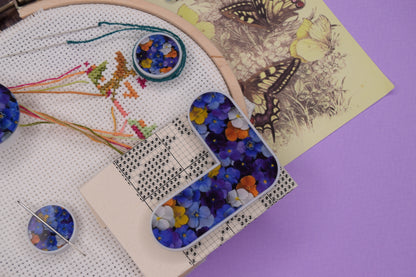 Parking bobbins cross stitch embroidery bobbins magnetic dariamakes thread hopper cross stitch pattern helper needle minder