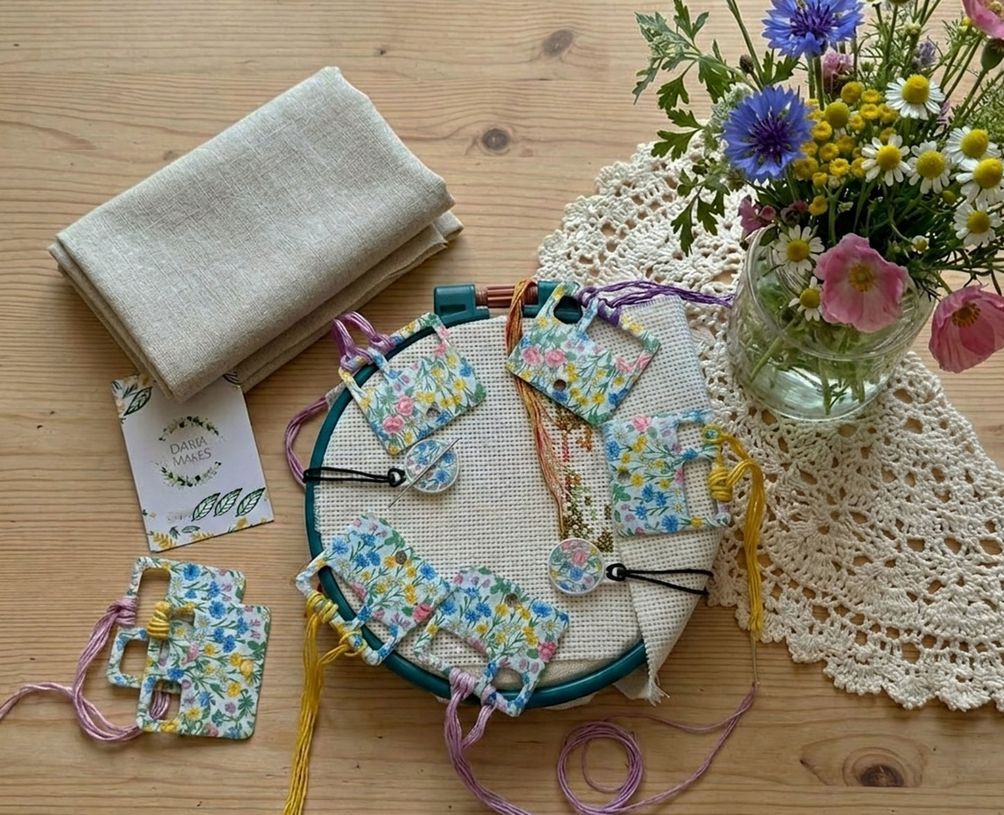 Daria Makes Cross stitch