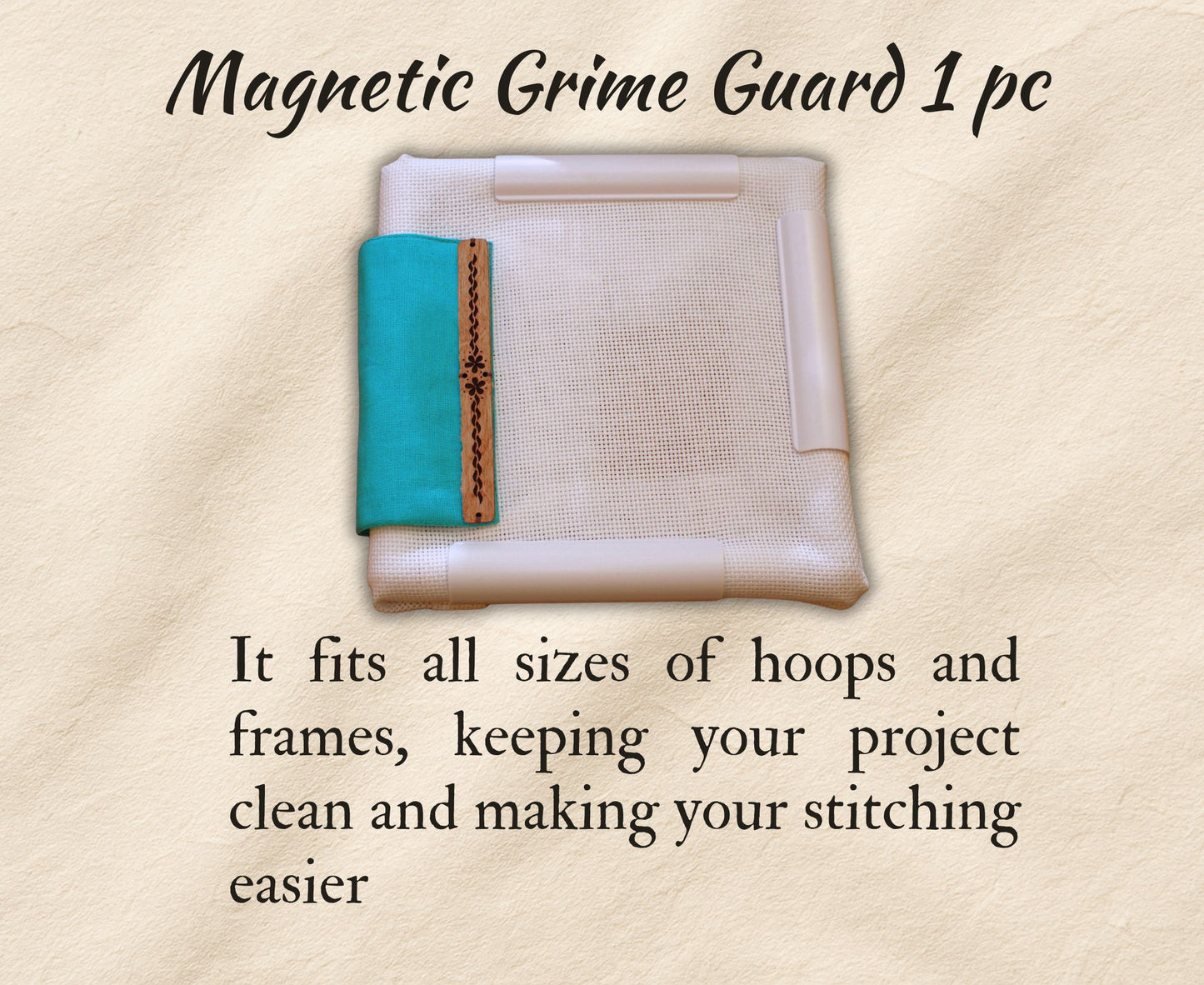 Cross Stitch Kit: Universal Magnetic Grime guard, Needle Minder, Parking Bobbins