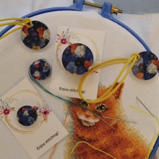 needle minder cross stitch counter keepers extra fabric embroidery parking bobbin magnetic dariamakes cross stitch kit embroidery kit gift for mother gift for granny gift for stitcher embroidery gift grime guard universal magnetic dariamakes combo