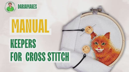 Cross stitch keepers 2 pcs Spring Garden - Extra fabric holders